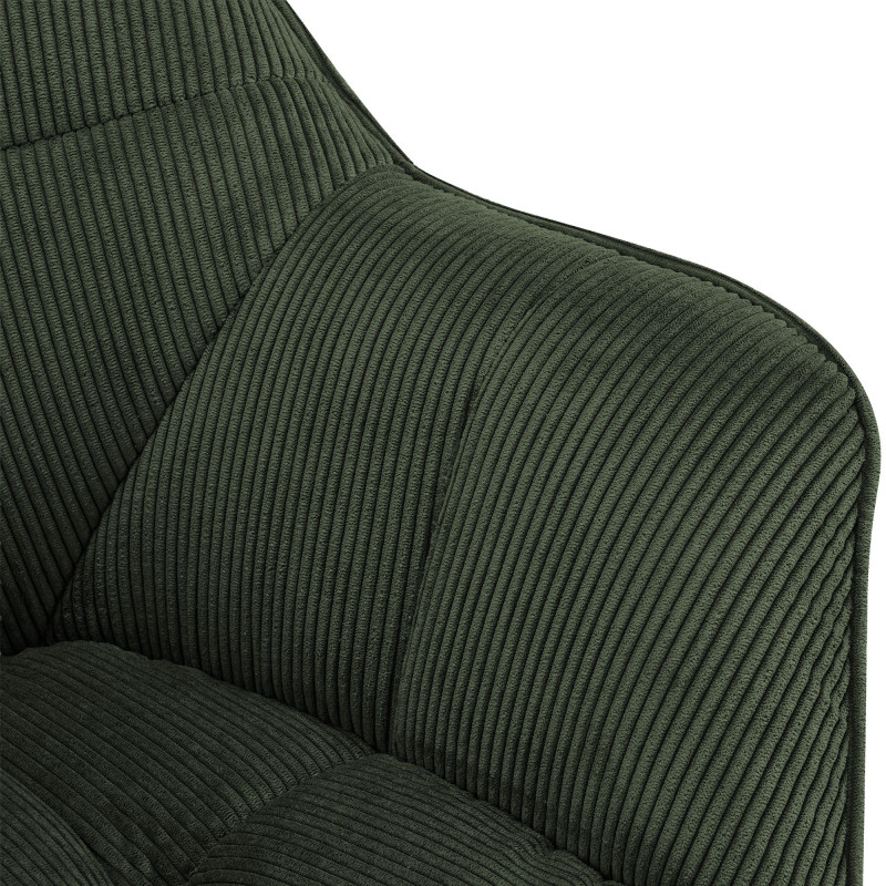 Chaise de salle à manger vert kaki en...