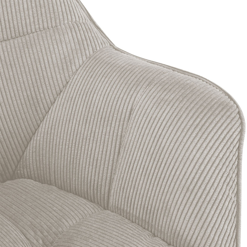 Chaise de salle à manger crème en...