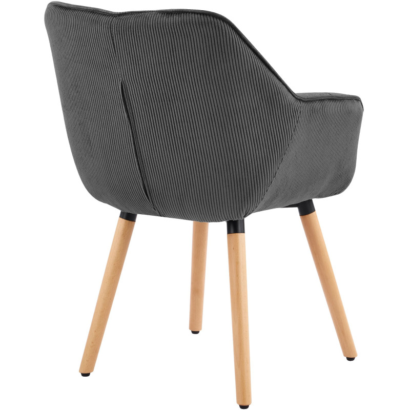 Chaise de salle à manger gris...