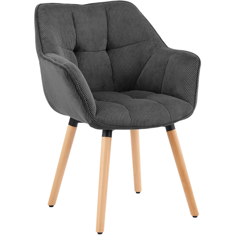 Chaise de salle à manger gris...