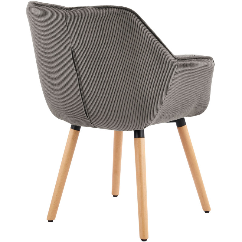 Chaise de salle à manger taupe en...