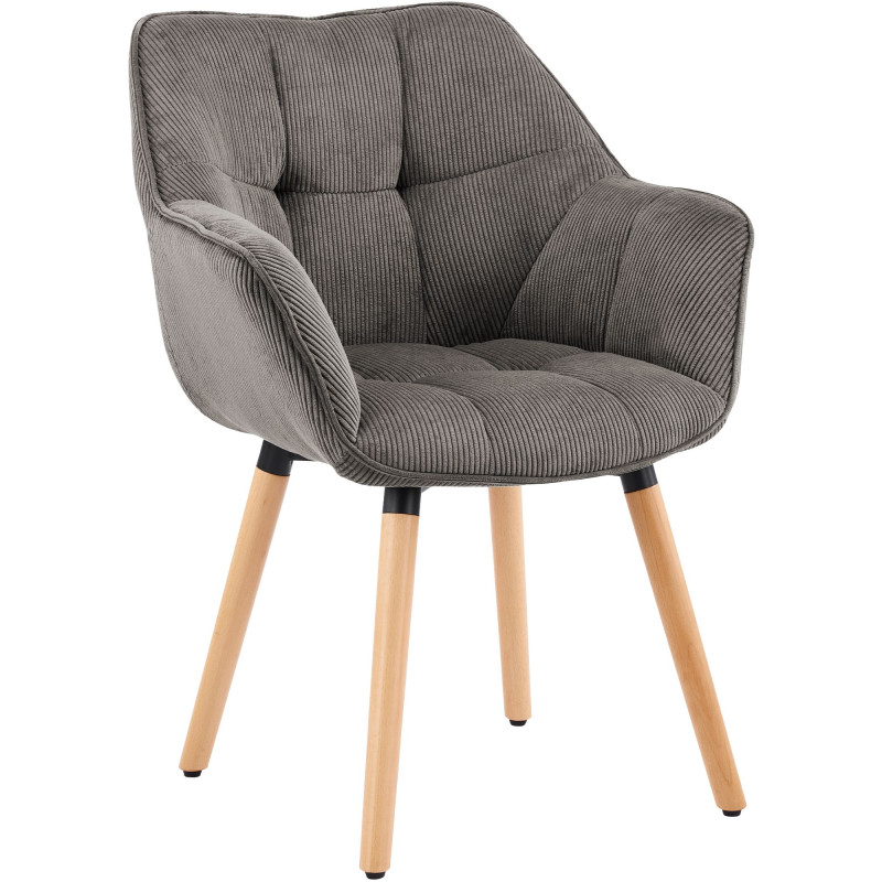 Chaise de salle à manger taupe en...