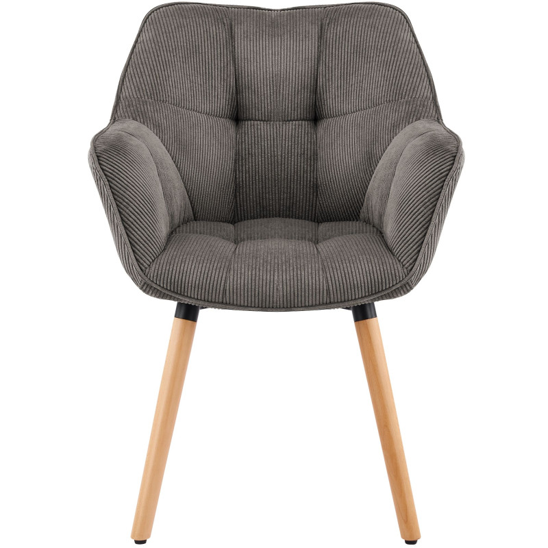 Chaise de salle à manger taupe en...