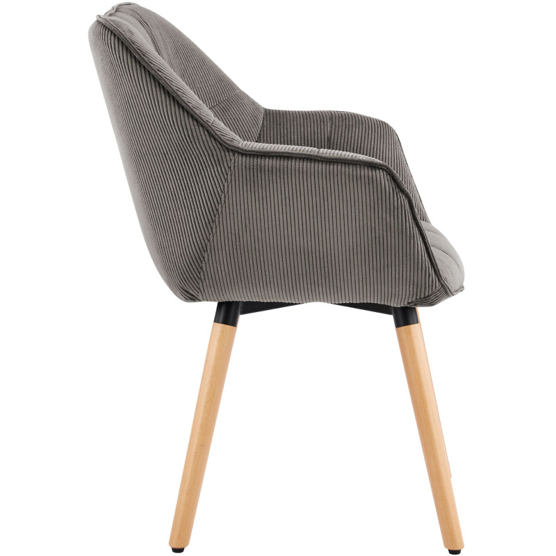 Chaise de salle à manger taupe en...