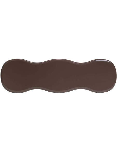 Console d’entrée marron brillante 120 cm Cordelia