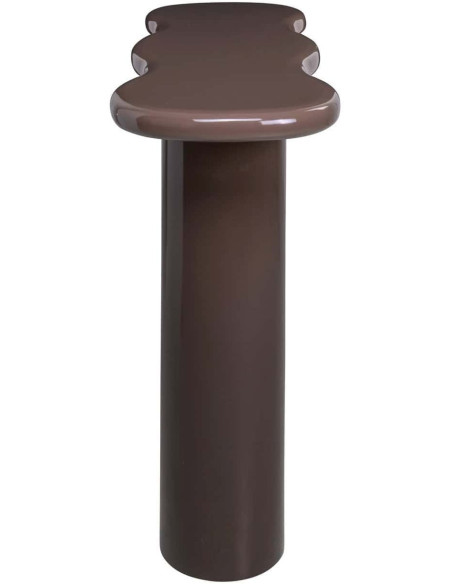 Console d’entrée marron brillante 120 cm Cordelia