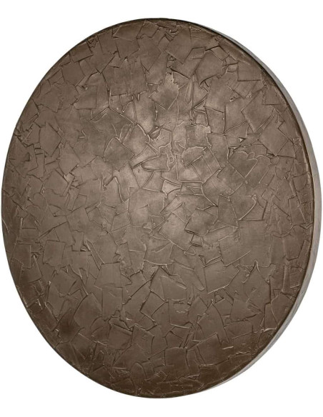 Décoration murale ronde bronze relief 110 cm Diga
