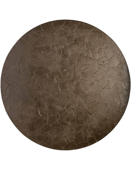 Décoration murale ronde bronze relief 110 cm Diga