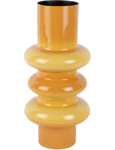 Vase design en métal jaune ocre 37 cm Grato