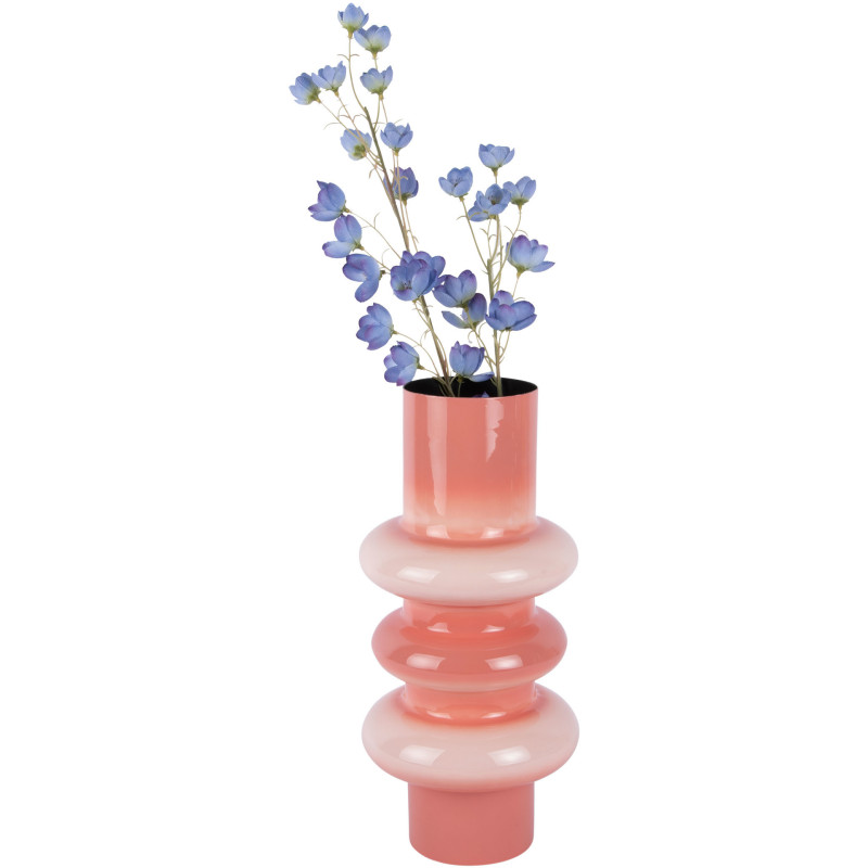 Vase design en métal rose 37 cm Grato