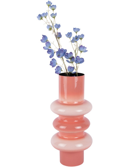 Vase design en métal rose 37 cm Grato