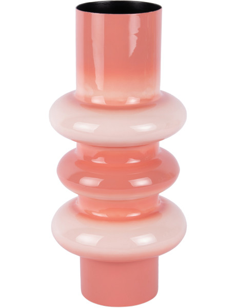 Vase design en métal rose 37 cm Grato