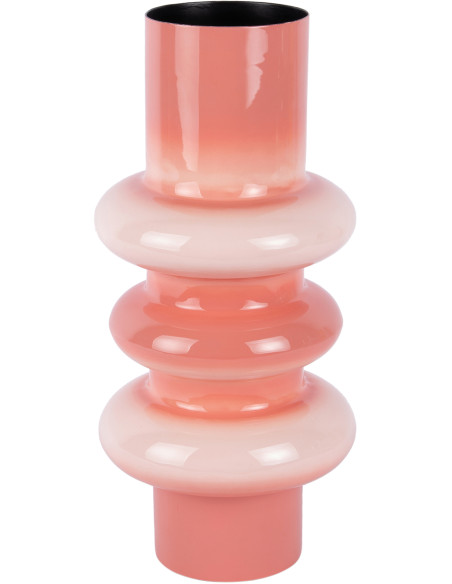 Vase design en métal rose 37 cm Grato