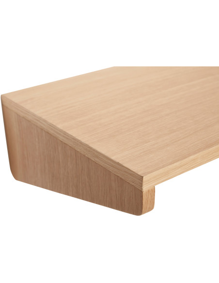 Bureau mural placage chêne naturel 80x35x15 cm Folk