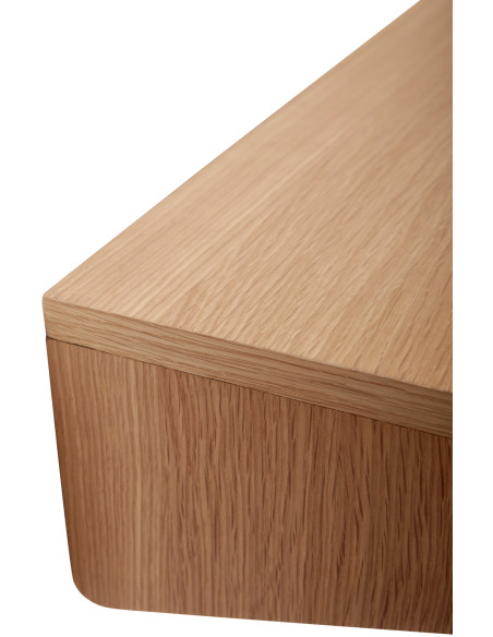 Bureau mural placage chêne naturel 80x35x15 cm Folk