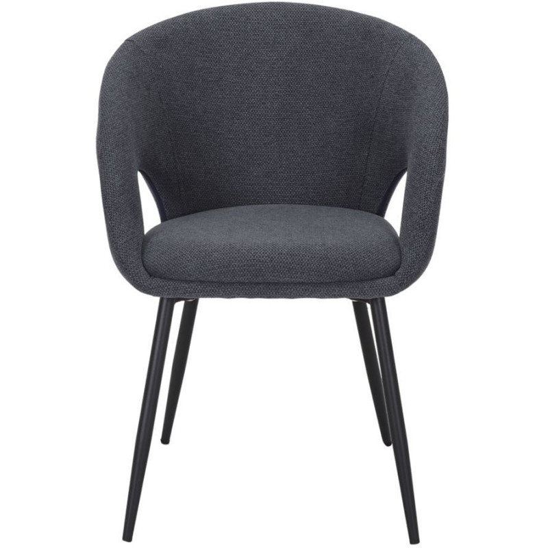 Chaise de salle à manger tissu bleu...