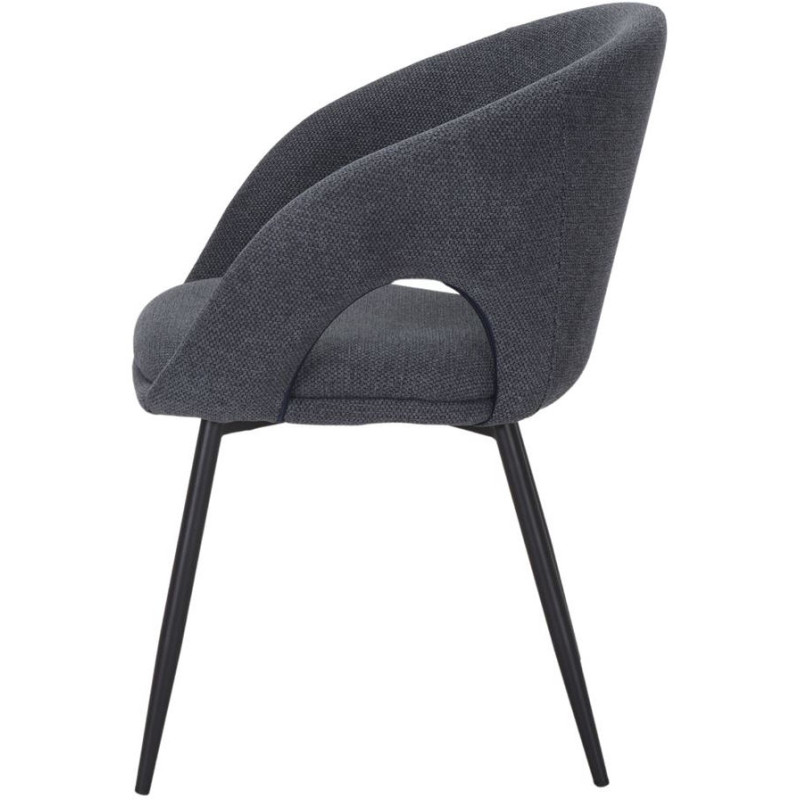 Chaise de salle à manger tissu bleu...