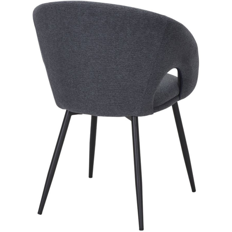 Chaise de salle à manger tissu bleu...