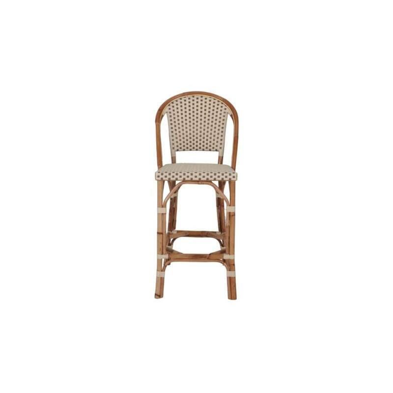 Tabouret de bar rotin naturel beige...