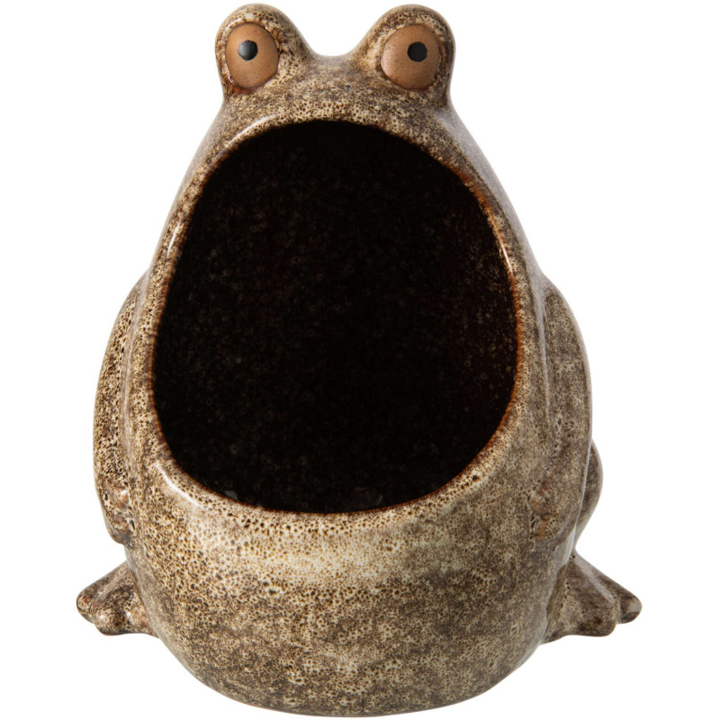 Grand cache-pot grenouille en grès...
