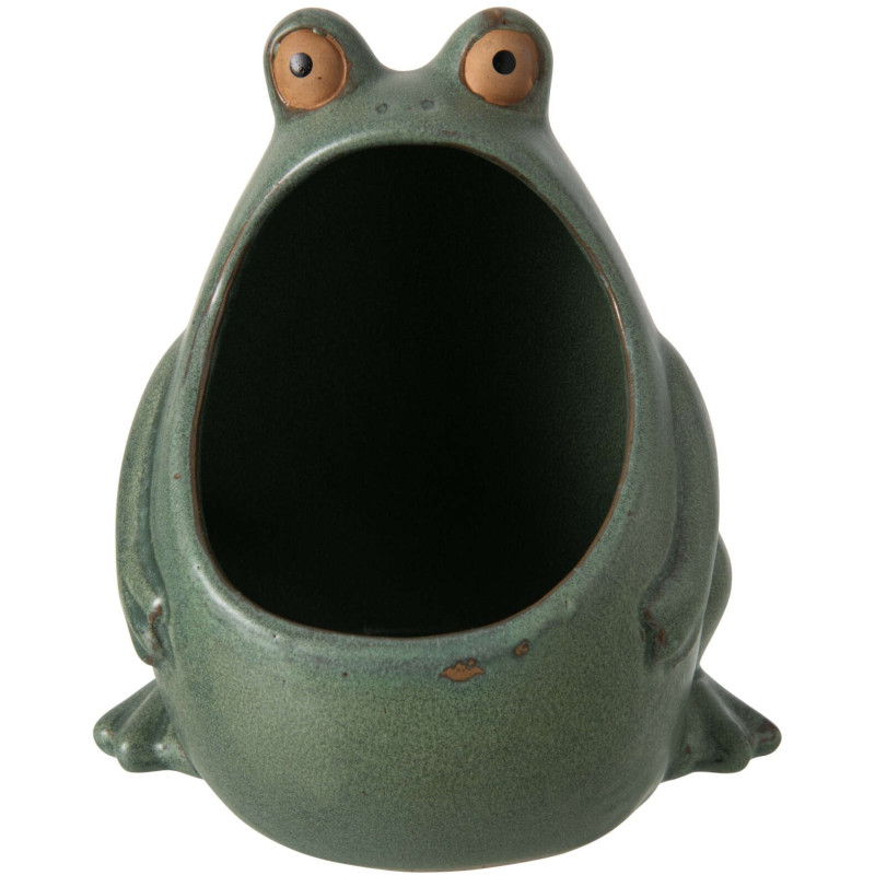 Grand cache-pot grenouille en grès...