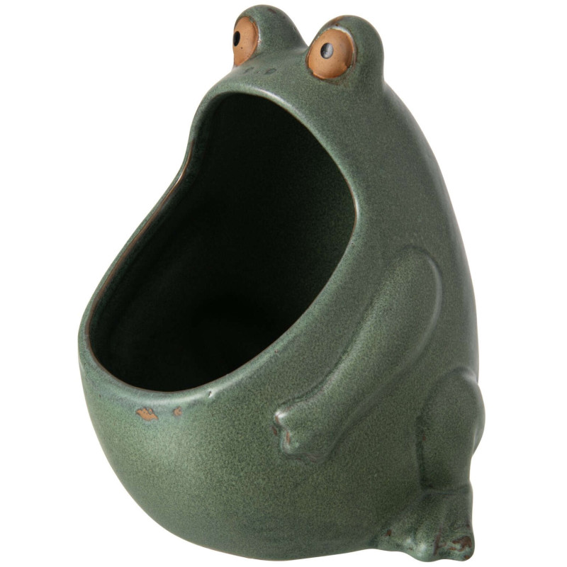 Grand cache-pot grenouille en grès...