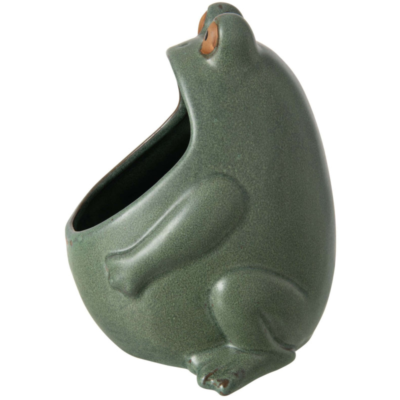 Grand cache-pot grenouille en grès...