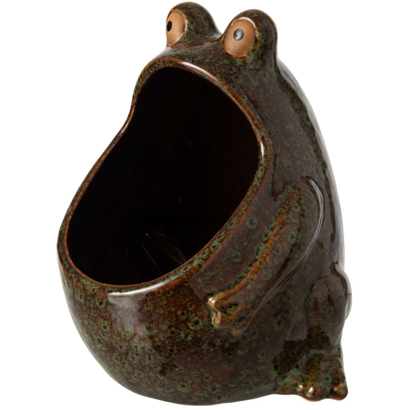 Grand cache-pot grenouille en grès...