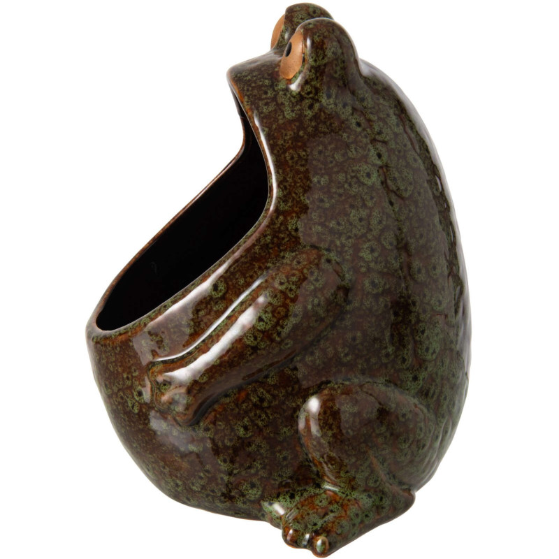 Grand cache-pot grenouille en grès...