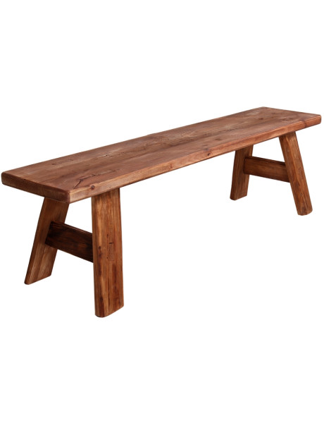 Banc bois recyclé naturel 140x37x40 cm Tavertet