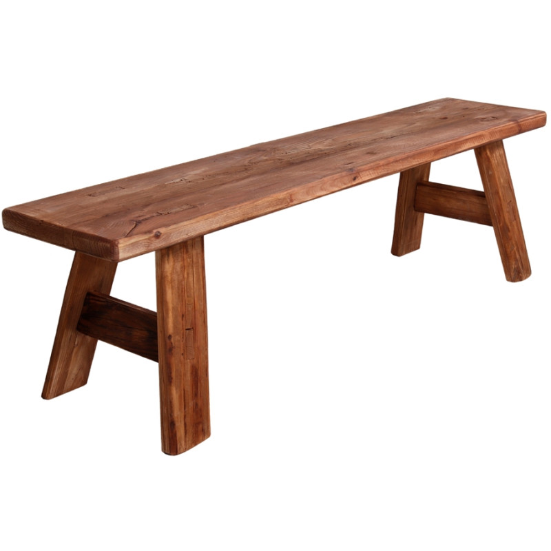 Banc bois recyclé naturel 140x37x40...