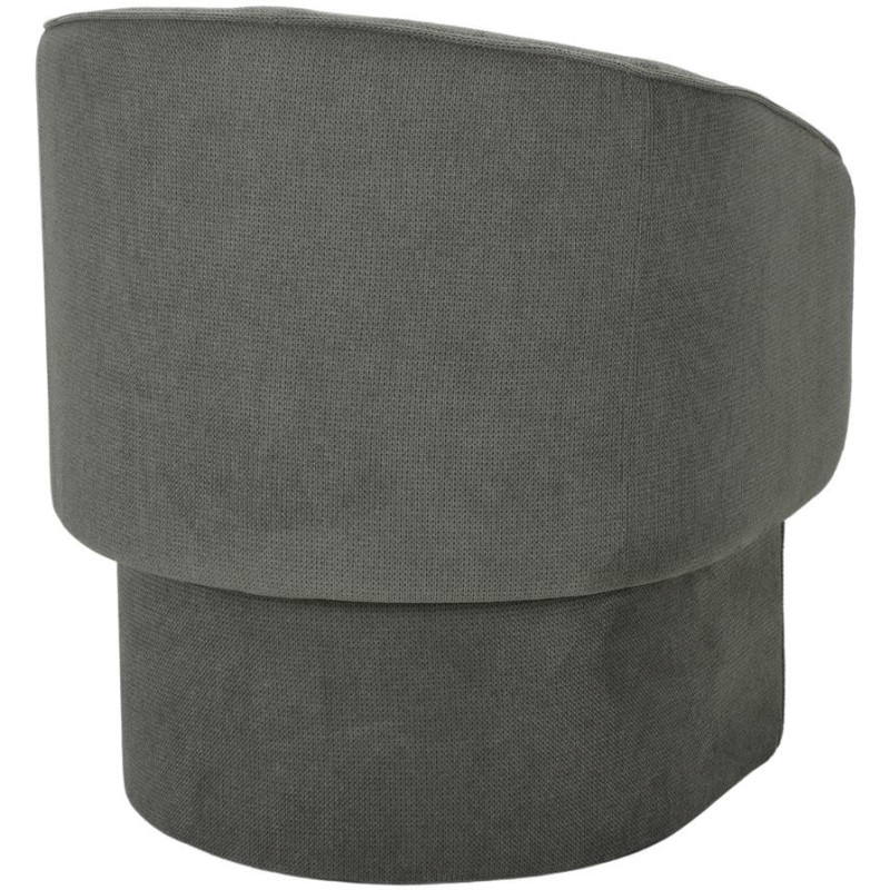Fauteuil en tissu vert kaki avec...