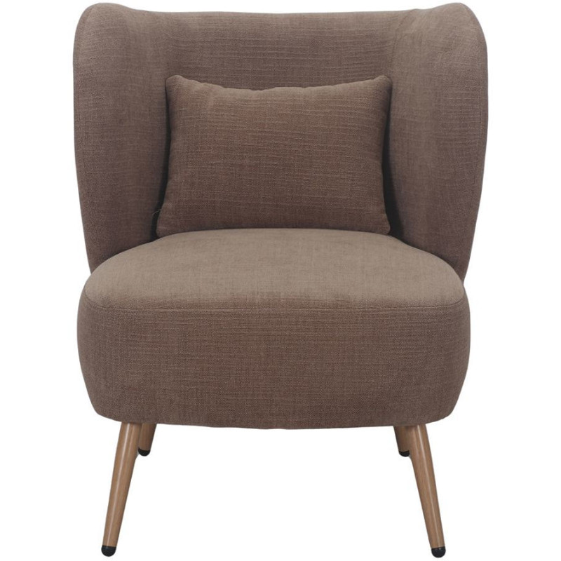 Fauteuil en tissu camel 66x70x75 cm...