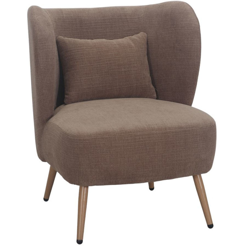 Fauteuil en tissu camel 66x70x75 cm...