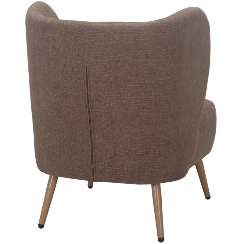 Fauteuil en tissu camel 66x70x75 cm...