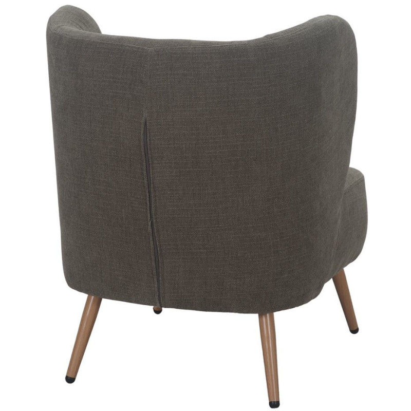 Fauteuil en tissu vert kaki Kalmar