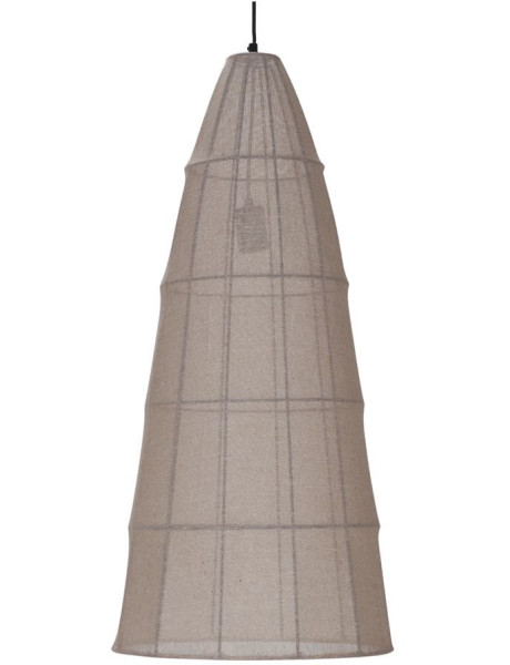 Suspension en tissu beige conique Hanko