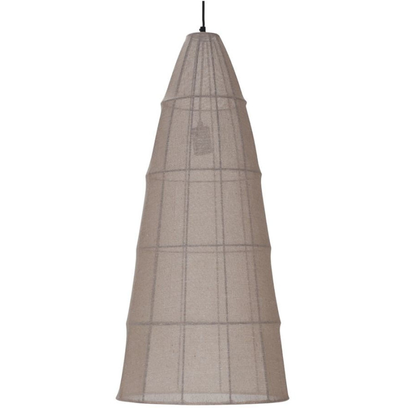 Suspension en tissu beige conique Hanko