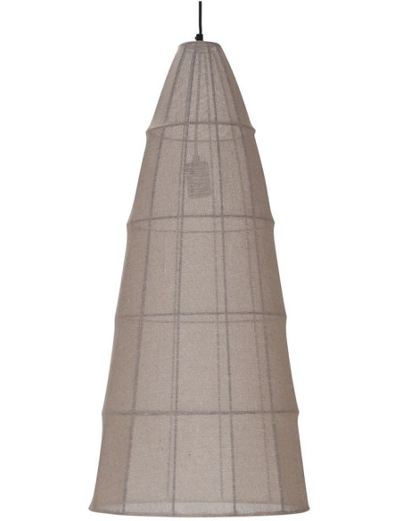 Suspension en tissu beige conique Hanko