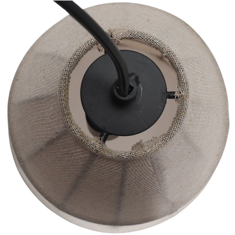 Suspension en tissu beige conique Hanko