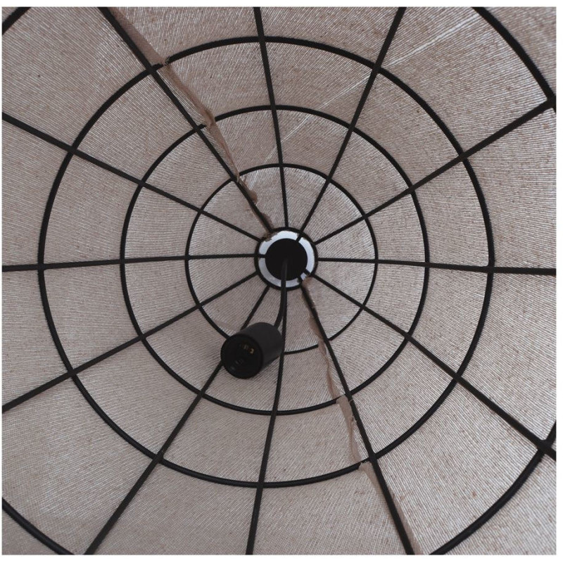 Suspension en tissu beige conique Hanko