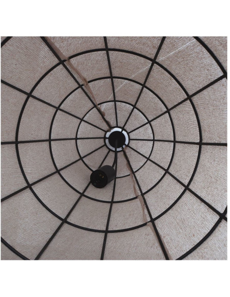 Suspension en tissu beige conique Hanko