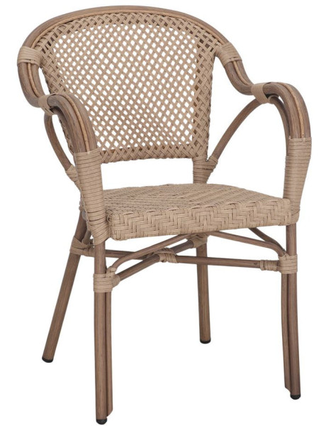 Chaise de jardin en rotin synthétique Tellaro