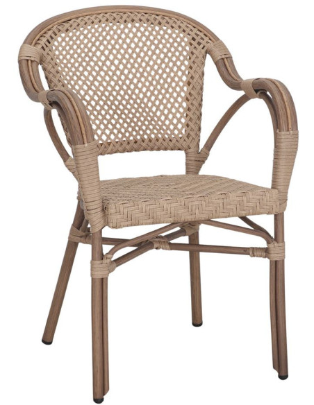 Chaise de jardin en rotin synthétique Tellaro