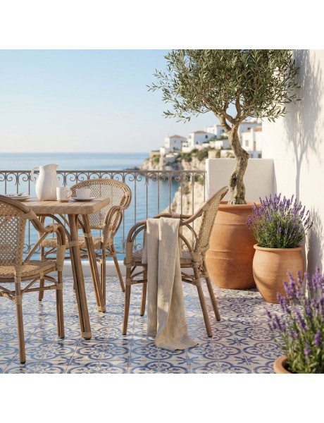 Chaise de jardin en rotin synthétique Tellaro  - 2