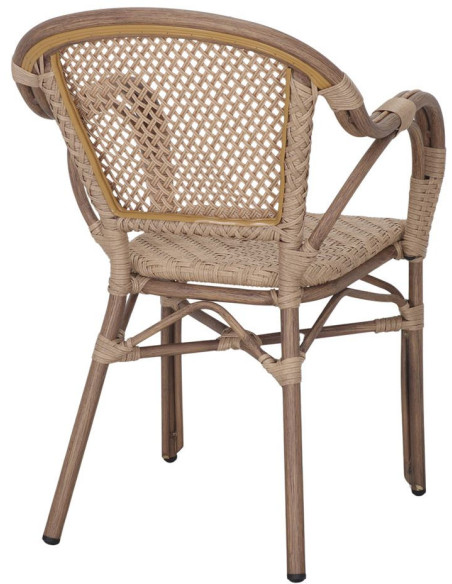 Chaise de jardin en rotin synthétique Tellaro
