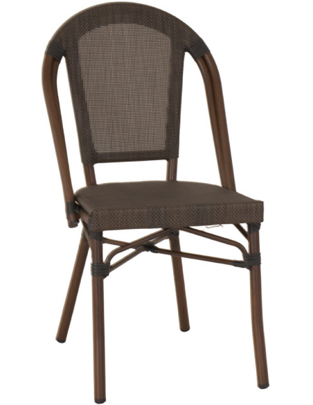 Chaise de jardin bistrot textilène Brisighella
