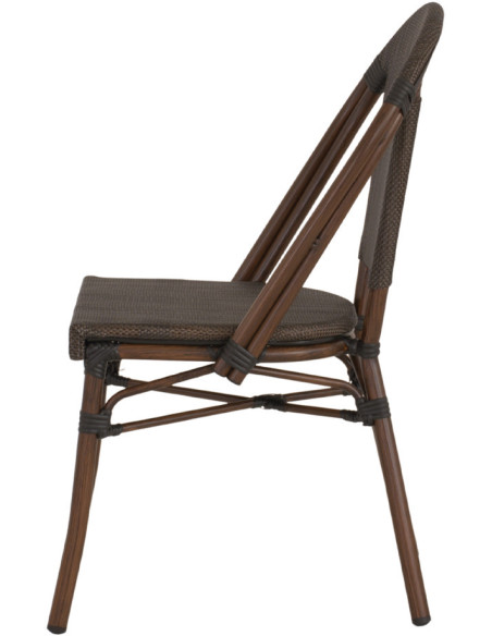 Chaise de jardin bistrot textilène Brisighella