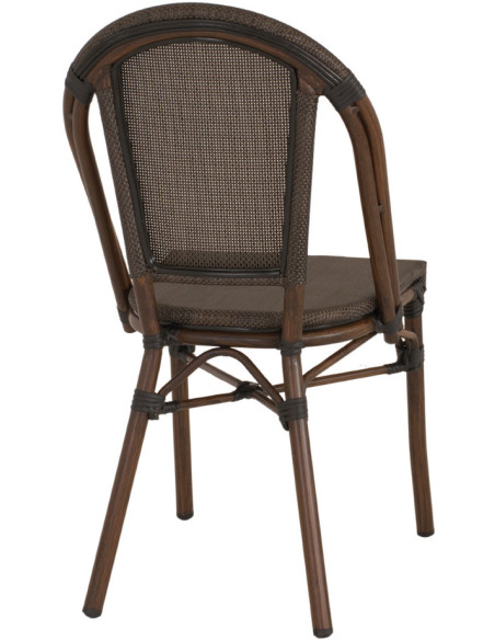 Chaise de jardin bistrot textilène Brisighella