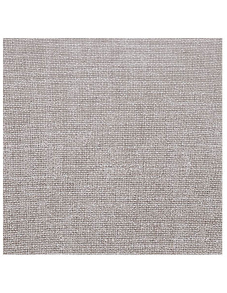 Pouf rond en tissu ivoire et métal noir 45 cm Svaneke